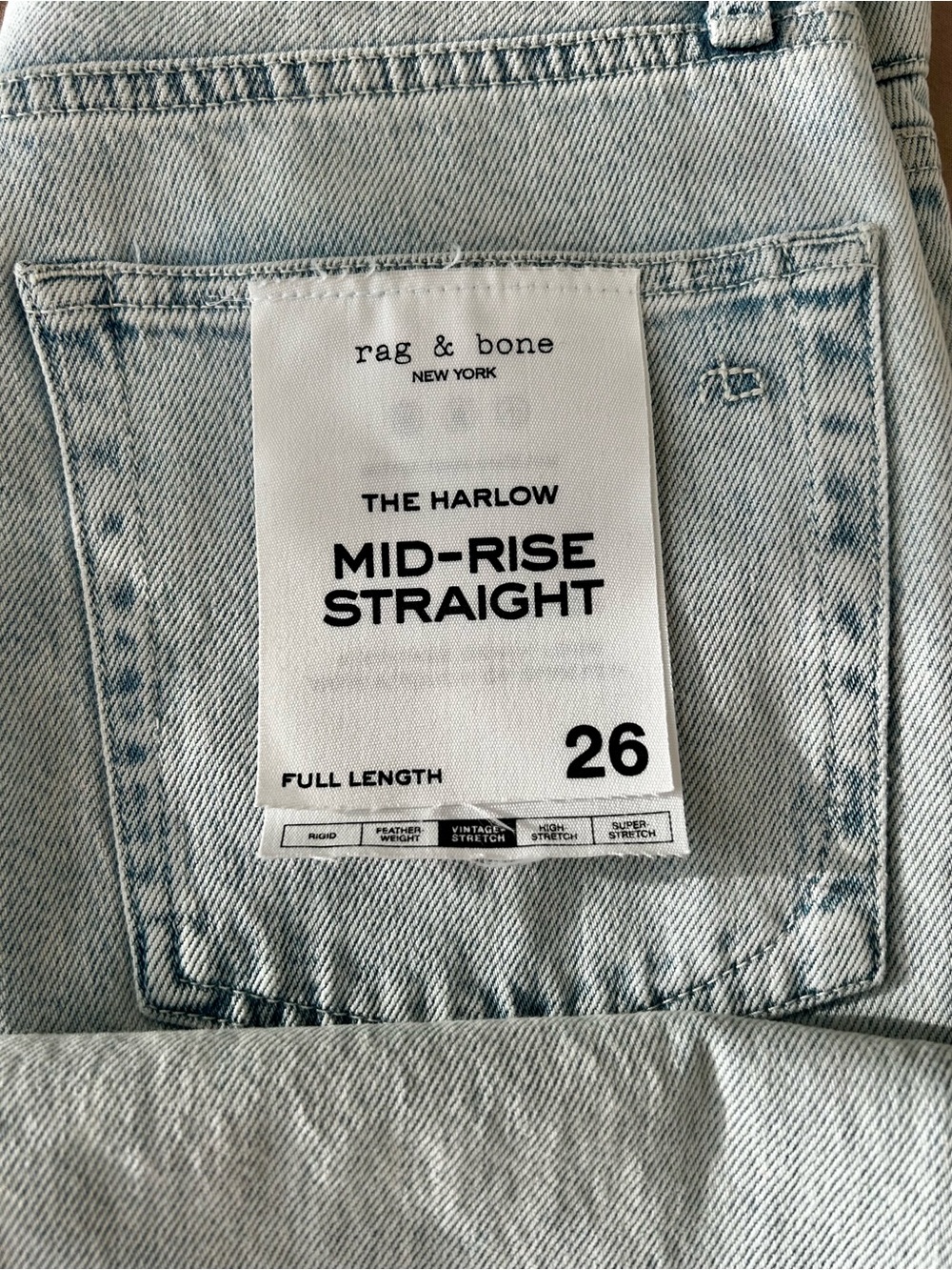NWT Rag&Bone Harlow Mid Rise Full Length - Picture 4 of 6